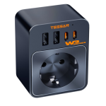 Gniazdo z ładowarką TESSAN USB 30W