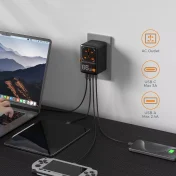 Uniwersalny adapter podróżny z ładowarką USB 65W - obrazek 11