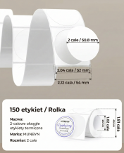 Munbyn 405B – Dwu-kolorowa drukarka termiczna Bluetooth + Uchwyt - obrazek 10