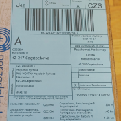 Etykieta kurierska 100x150 mm Niebieskie, Różowe - obrazek 5
