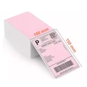 Etykieta kurierska 100x150 mm Niebieskie, Różowe - obrazek 2