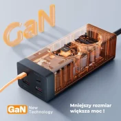 Listwa zasilająca TESSAN z ładowarką USB 30W - obrazek 5