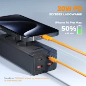 Listwa zasilająca TESSAN z ładowarką USB 30W - obrazek 7